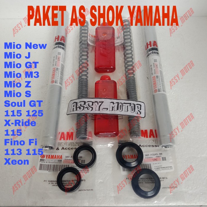 Paket As Shock Mio J +Per Shock+Oli Shock+Seal Shock+Seal Tutup Debu, Mio M3,Mio S, Mio Z