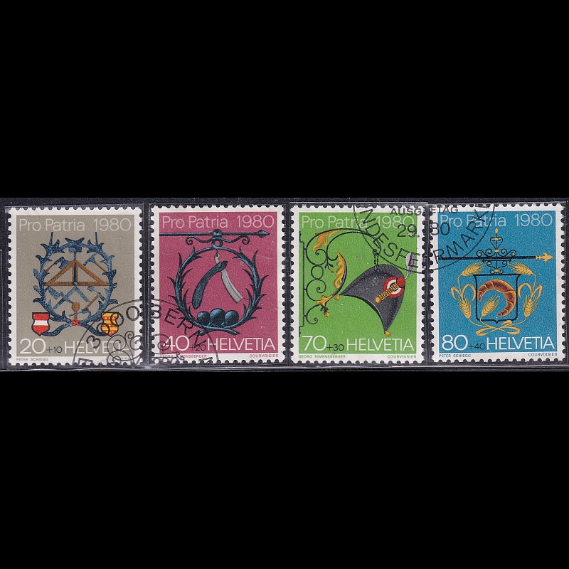 

Prangko Switzerland 1980 - Pro Patria - Artisan Signs