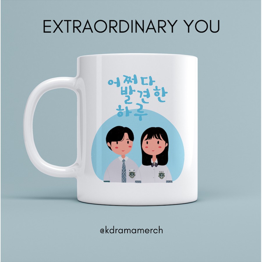 EXTRAORDINARY YOU MUG DRAMA KOREA / GELAS / DRAMA KOREA FANKIT / DRAKOR / MUG KERAMIK / KDRAMA