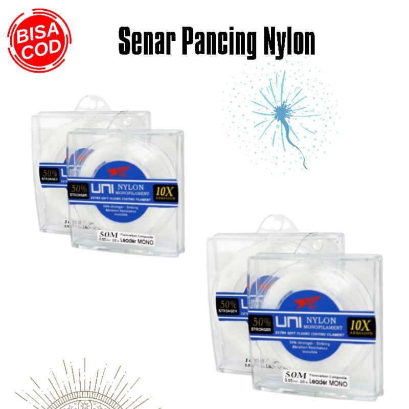 Senar Pancing Super Kuat [Nylon] Monofilament