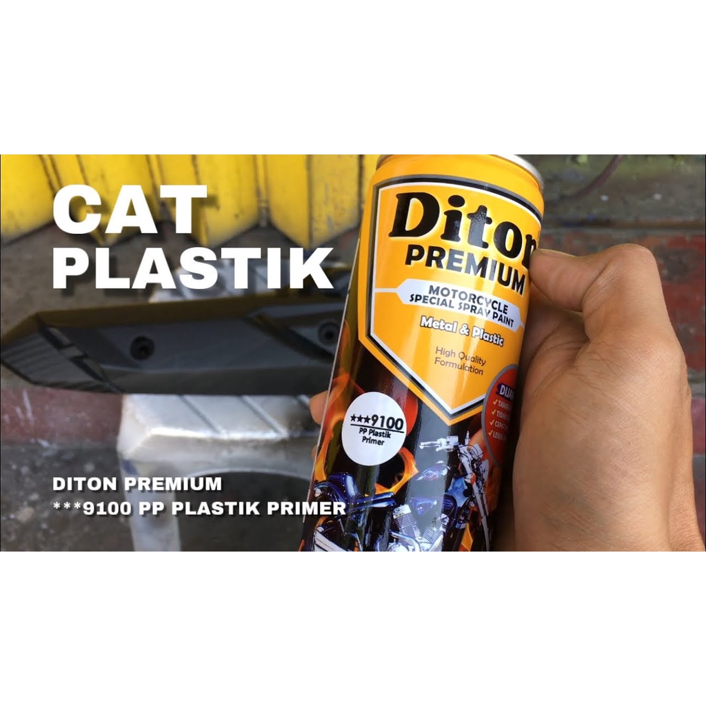 Cat Pilox Diton Premium 9100 PP Plastic Primer 300cc Epoxy Poxy Foxi Transparan bodi kasar plastik