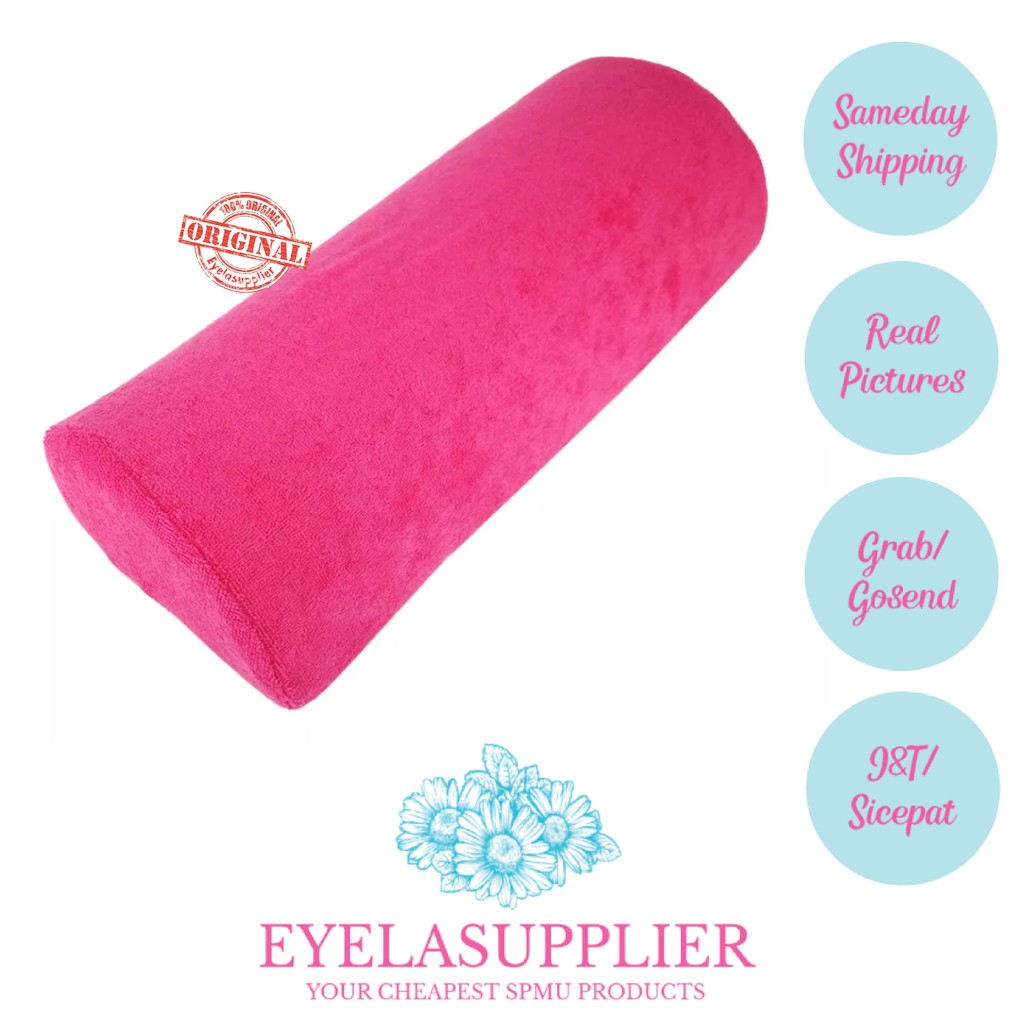 HAND PILLOW Pink Bantal Tangan Arm Rest Nail Art Cushion Pad Guling Kuku Aksesoris Peralatan