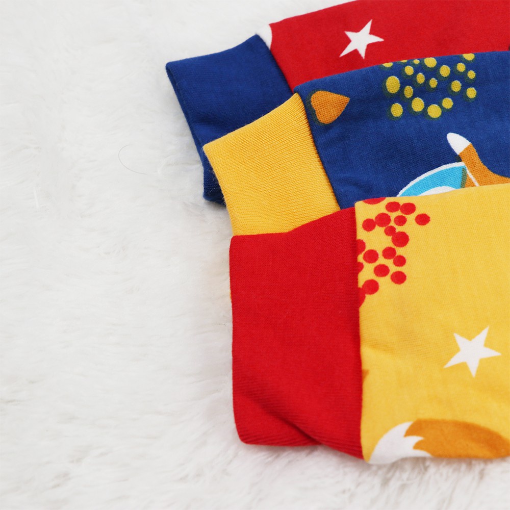 Baju Bayi Lengan Panjang Kancing Pundak Space Bear Katun Scelta Kids Ori