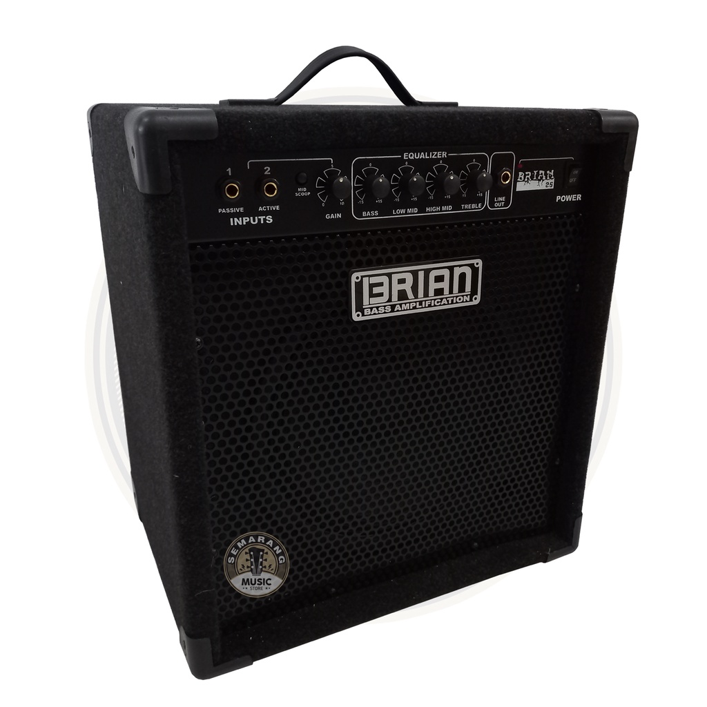 Ampli Bass Amply Gitar dan Bass Amplifier Brian 10&quot; inch