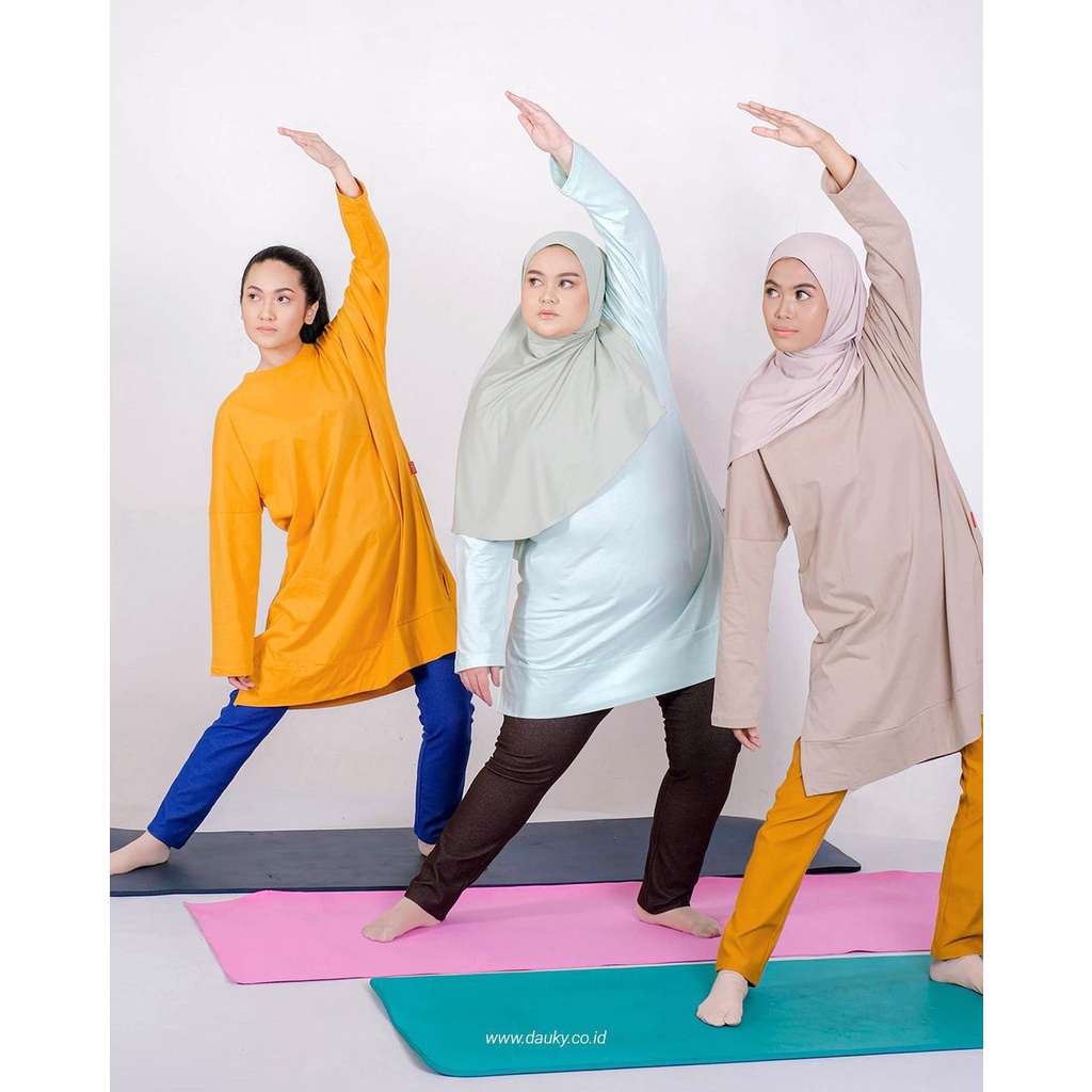 Dauky - Relax Wear Oversize Tunic / Tunic Kaos / Atasan Overisze / Katun Combed / Kaos Olahraga