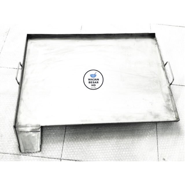Wajan Datar Roti John Stainless Steel 50x70 Cm Tebal 4 mm