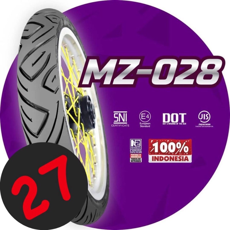 Ban Motor MIZZLE MZ 028 ( MZ028 ) 70/80-17 (Tubetype) Ban Luar