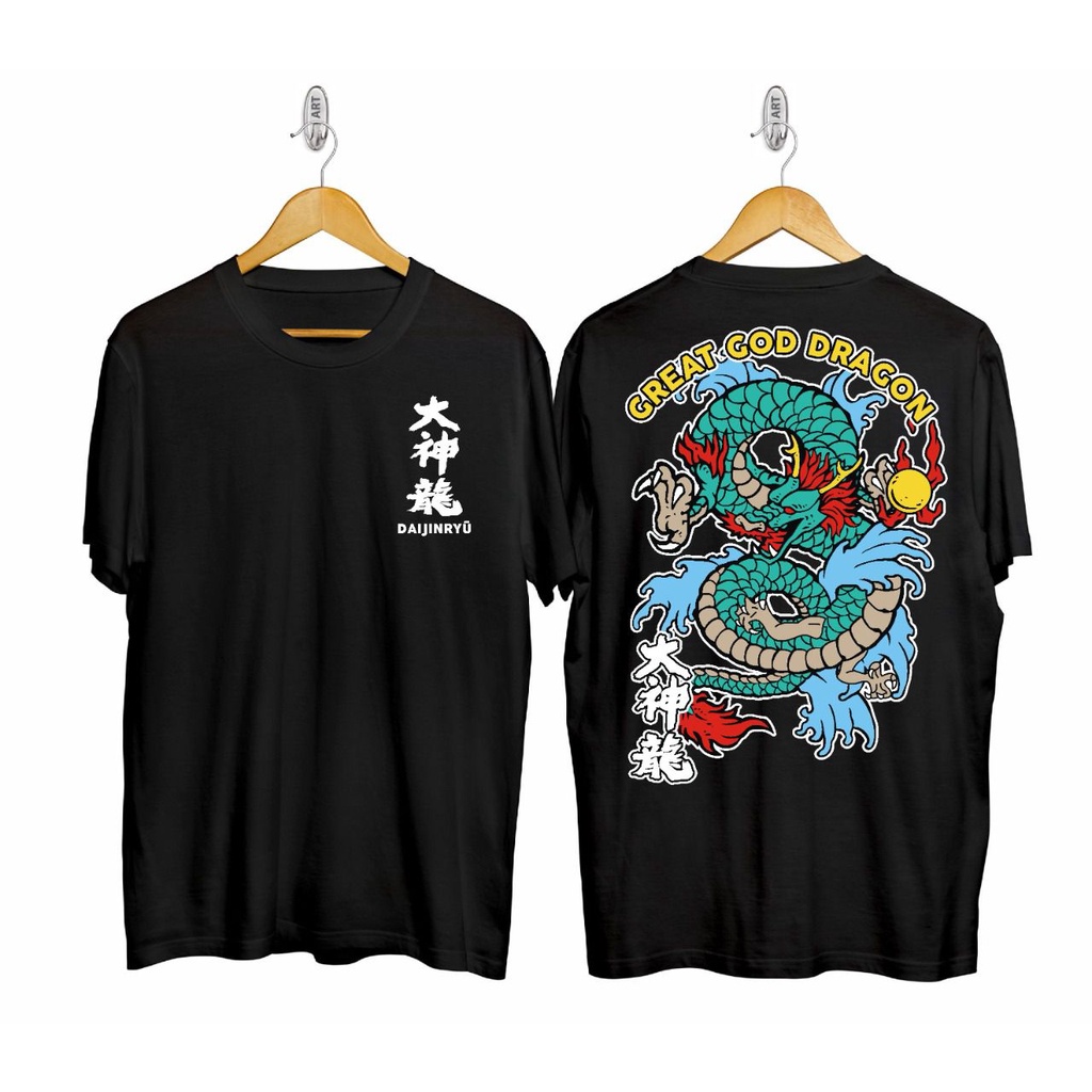 Kitting_ Baju Kaos Distro JEPANG /  DRAGON DAIJINRYU / BONUS DADAKAN /BAJU  DISTRO ORI / SAMURAI DRA