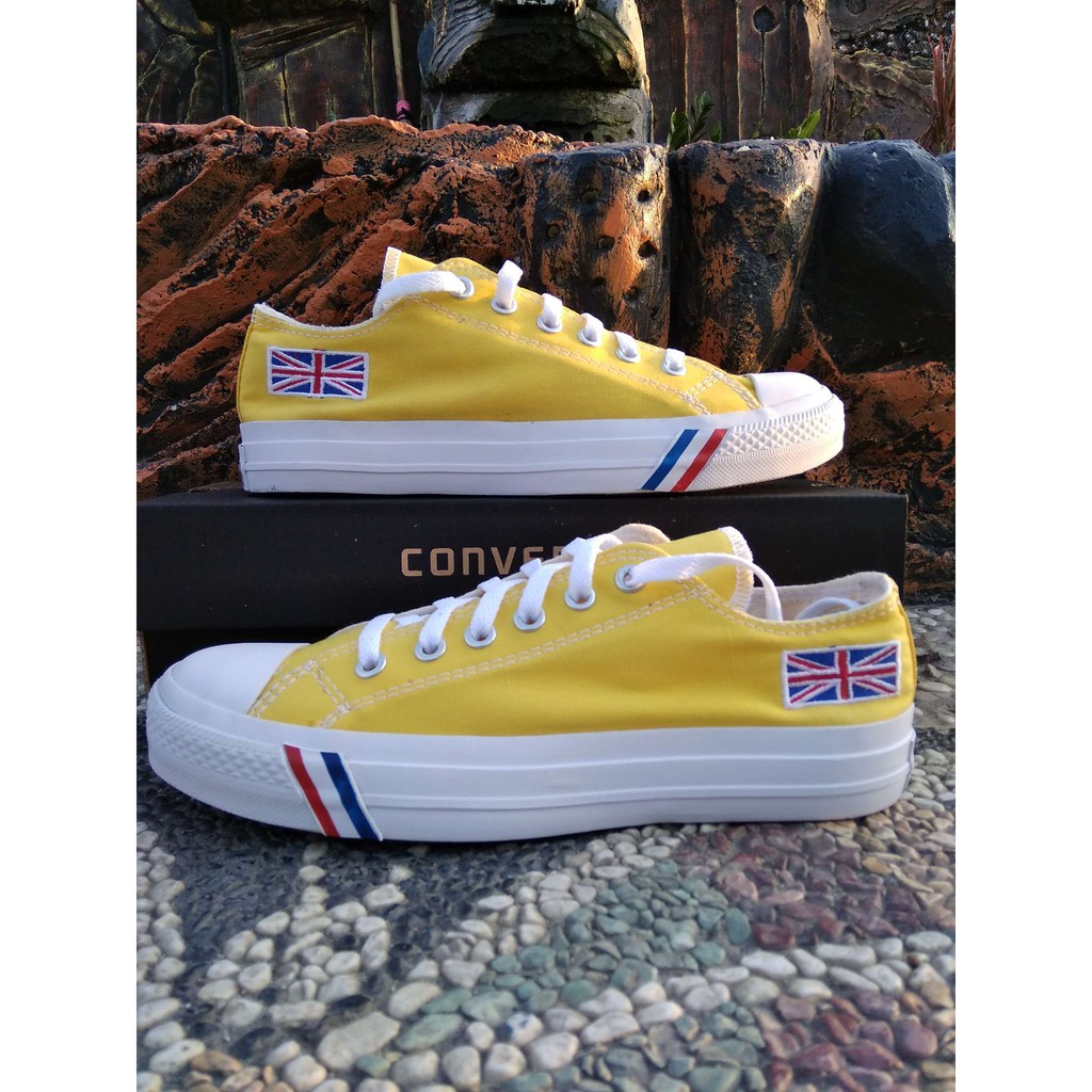 SEPATU CONVERSE ALL STAR PRIA WANITA MOTIF BENDERA KUNING