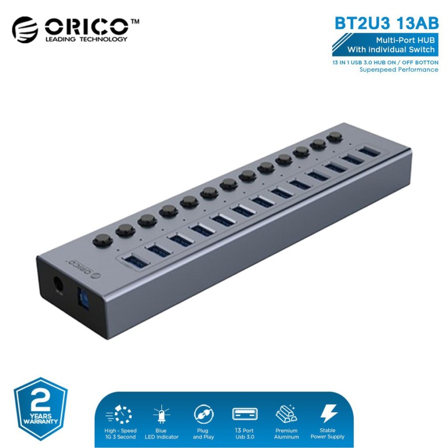 ORICO BT2U3-13AB 13 port USB Hub With Individual Switches