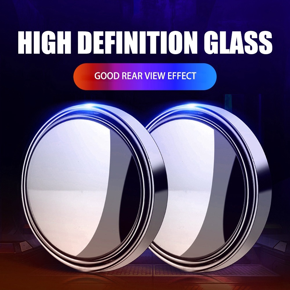 2pieces Car Mirrors Blind spot Slim Kaca Cermin Spion Mini Tambahan Mobil Motor Kaca Spion Mini Tambahan Blind Spot