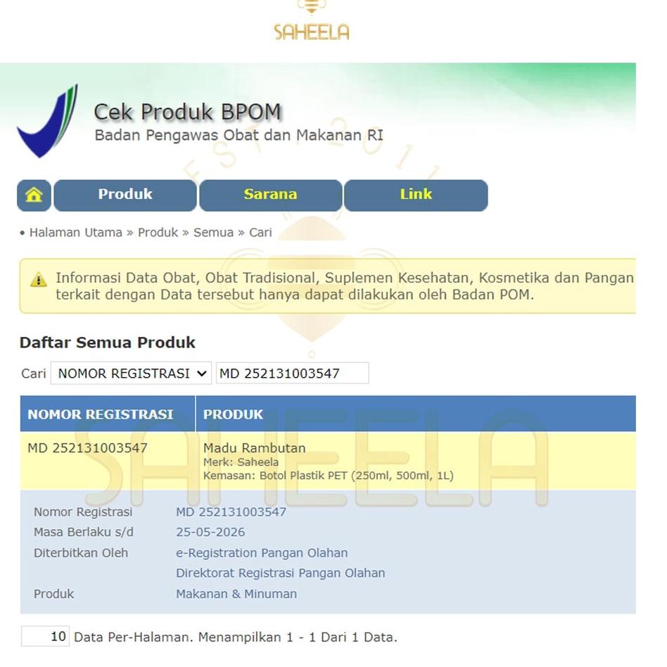 

Produk Terbatas--Saheela 2 Botol Madu Murni [Bunga Kopi + Rambutan] 500gram 100% Murni Tanpa Campuran