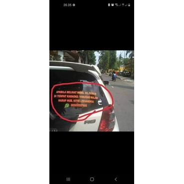 sticker unik pelacak mobil