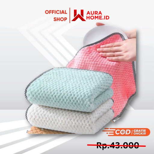 Handuk Dapur Serbaguna Kain Lap Anti Panas 5PCS / Kain Lap Tangan Anti Minyak Tahan Panas Lap Kotora