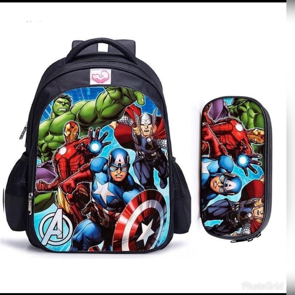 Tas sekolah Marvel Tas Sekolah untuk Anak Laki-laki tk sd smp sma kuliah kerja