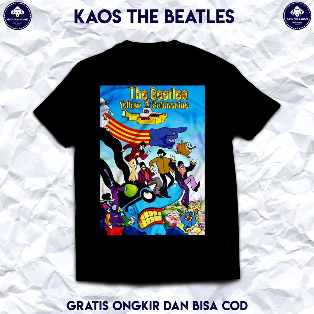 The Beatles Kaos Band Musik Pop Original. Kaos Pria dan Wanita The Beatles Original.