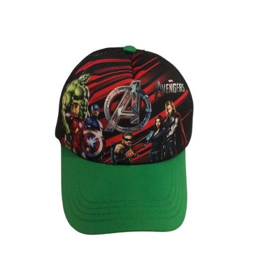 Topi Anak Printing animasi cartoon/ Trucker kids