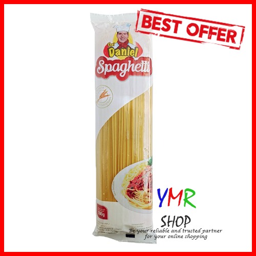 Spaghetti Spagheti Spageti Spagetti Spaghtti Pasta Mie Chef Daniel 500Gr Gandum