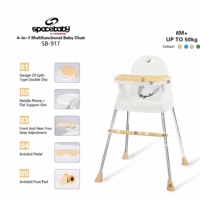 Preloved Kursi makan bayi spacebaby