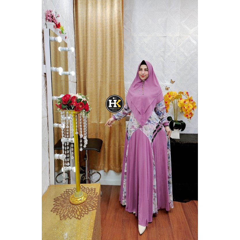 AINUN SYAR’I / MAYEZA SYAR'I THE SERIES BY HK by Dermawan ORI Hijab Gamis Syari Kekinian BestSeller 