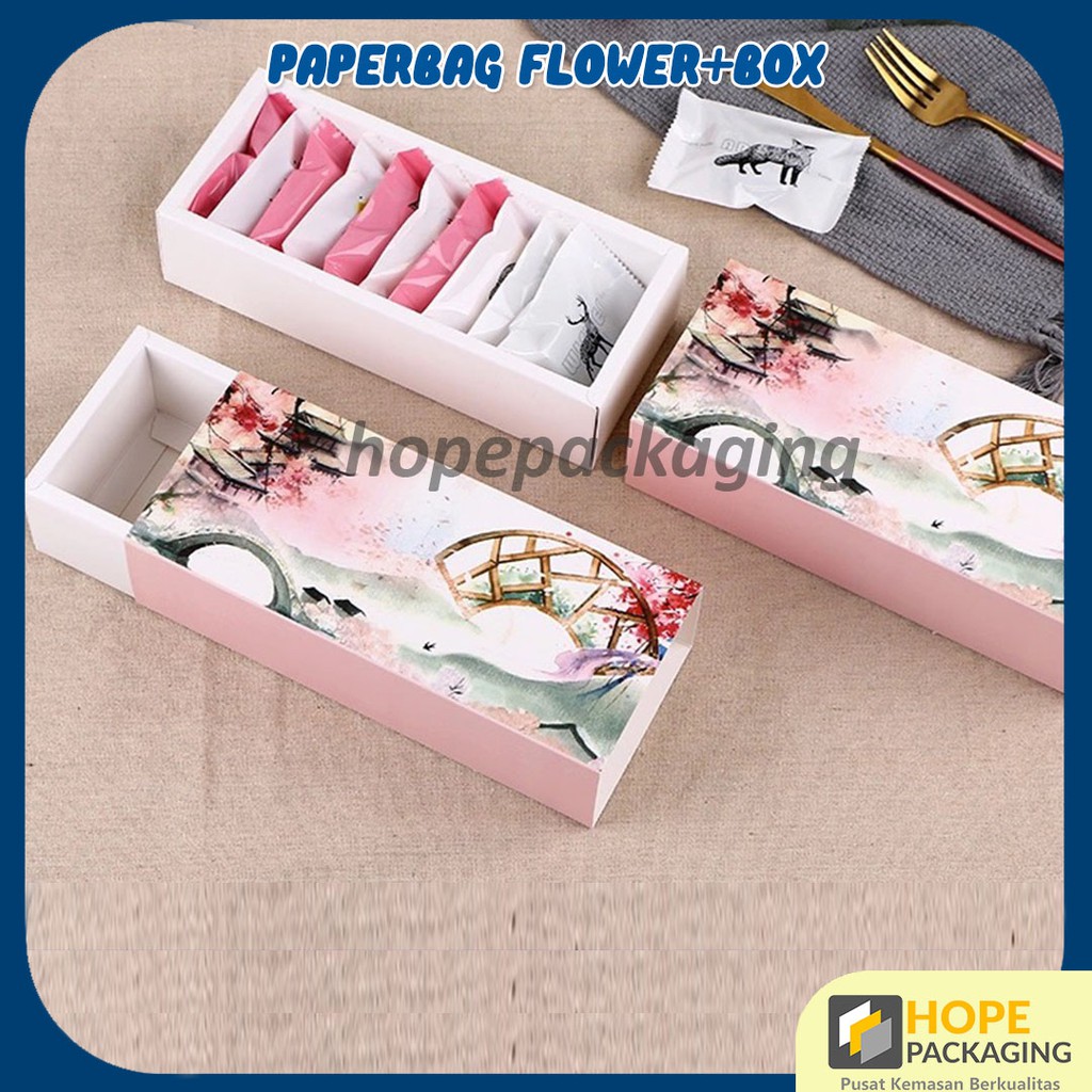 Paperbag Vintage Marble and Paperbag Flower  Box  Bunga Lucu dan Box Mini Polkadot