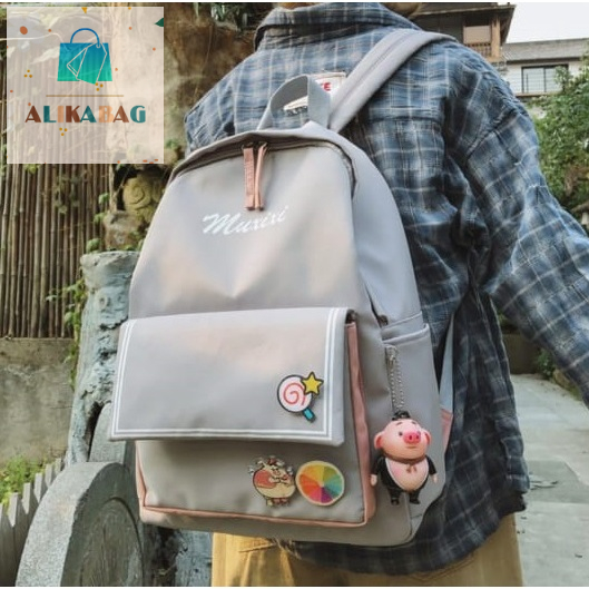 ALIKA BAG - Tas Ransel Wanita Travel Backpack Korean Style