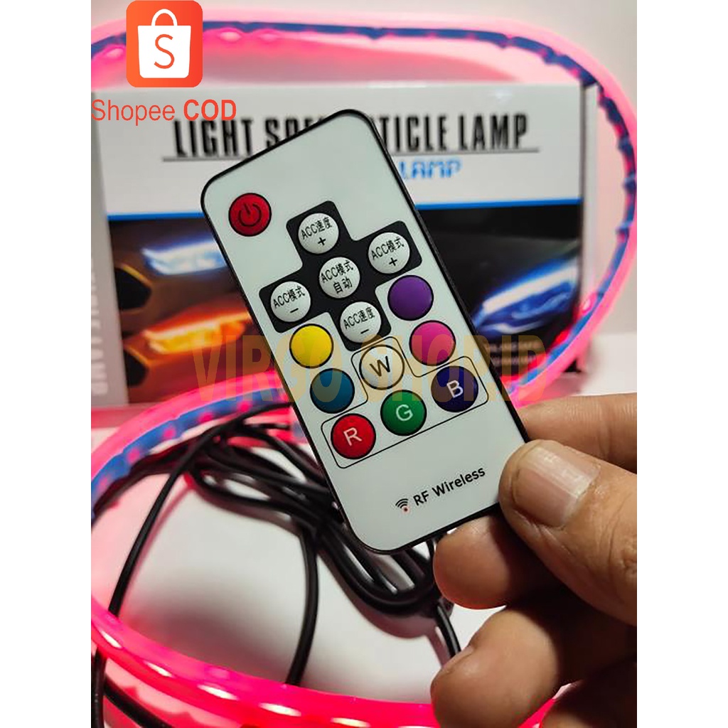 LED SLIM ALIS LED FLEXIBLE 30CM 45CM 60 CM DRL FLEKSIBLE 60CM RGB + REMOTE SIGN / Lampu Alis / Lampu Led / Lampu / Lampu Led Alis / Lampu Led Fleksibel / Led / Lampu Rgb / Lampu Fleksibel