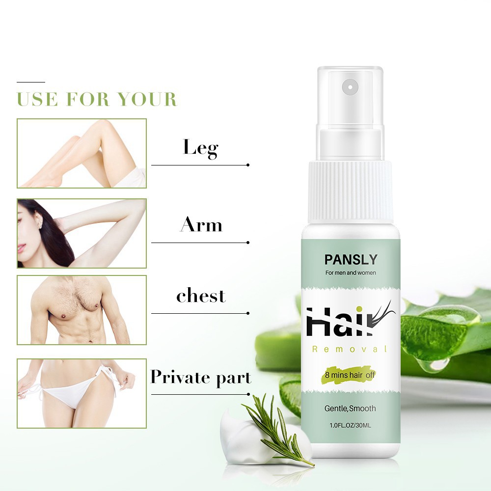 Spray Perontok Bulu , Penghilang Ketiak Kemaluan Kaki Miss V Hair Removal Depilatory Permanen PANSLY