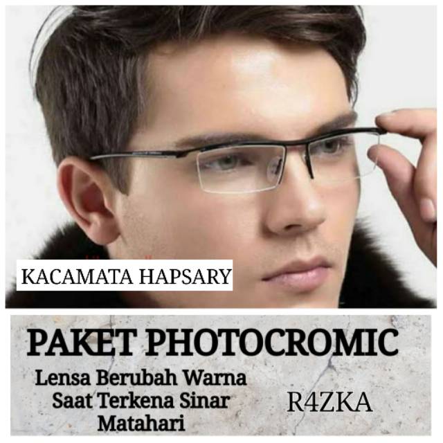 FRAME KACAMATA PRIA SPORTY 8189 | PAKET LENSA PHOTOCROMIC | KACAMATA MINUS | KACAMATA RADIASI | 9189