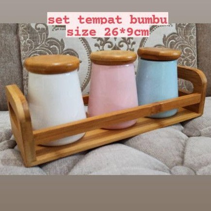 set tempat bumbu keramik