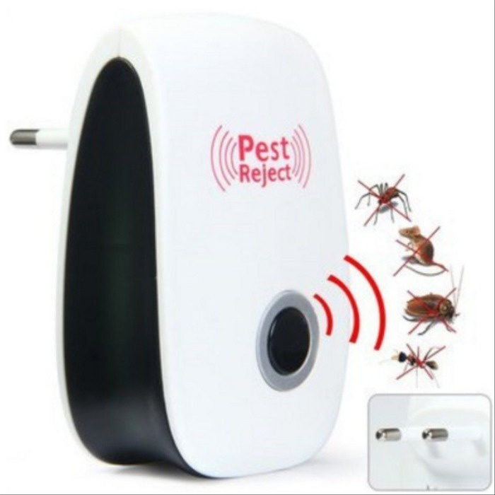 NEW Pest Reject Alat Pengusir Kecoa Nyamuk Tikus Serangga Semut Ultrasonic Pest Reject Electronic Rat Mice Repeller Anti Mosquito