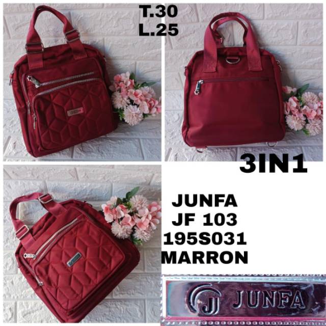 Tas wanita import 3in1 multifungsi junfa
