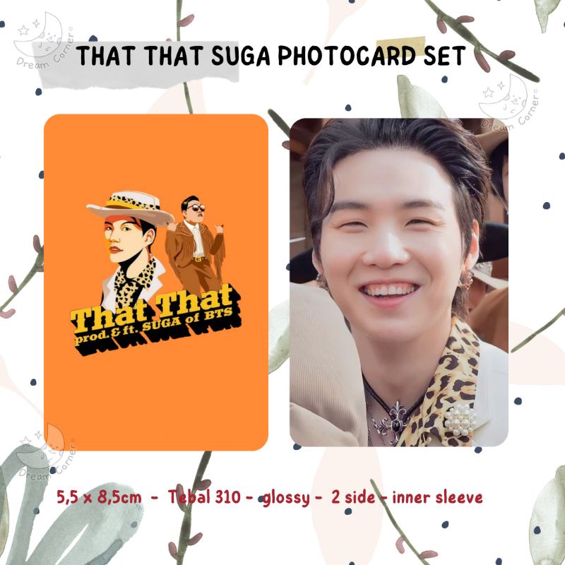 That That PSY prod.ft Suga Photocard Set | Free Postcard