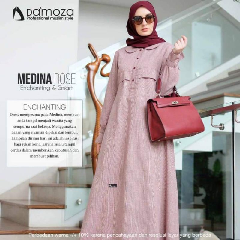 [COD] Promo Gamis Katun DAMOZA || ORIGINAL || DAMOZA MEDINA ROSE