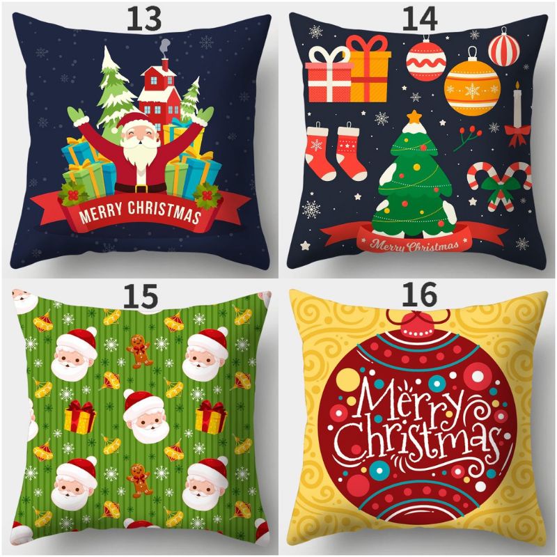 sarung bantal sofa natal 2021