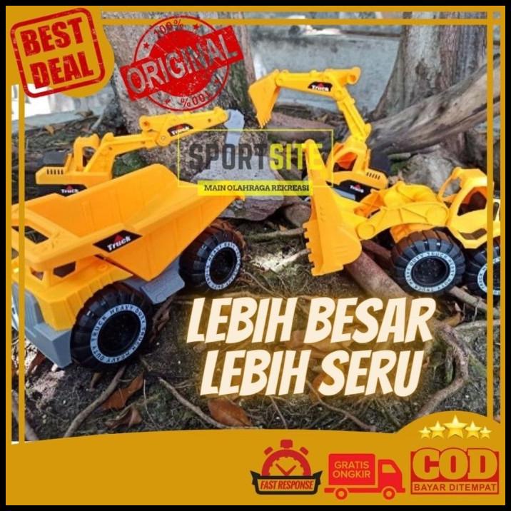 Contruction Truck Mainan Anak Diecast Truk Konstruksi Plastik Besar