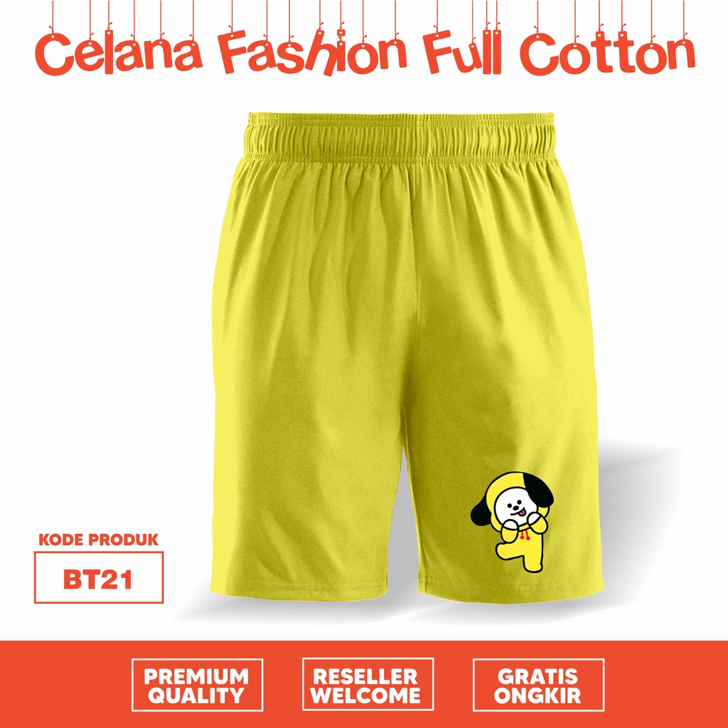 [CELANA ANAK] Celana pendek anak motif BT 21 kidswear full color
