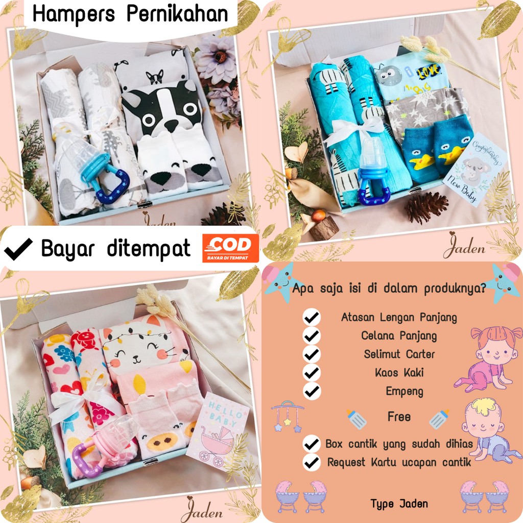 Baby Born Set Surprise Baju Kado Hampers Pernikahan Bayi Perempuan Laki laki Cewek Murah Jaden