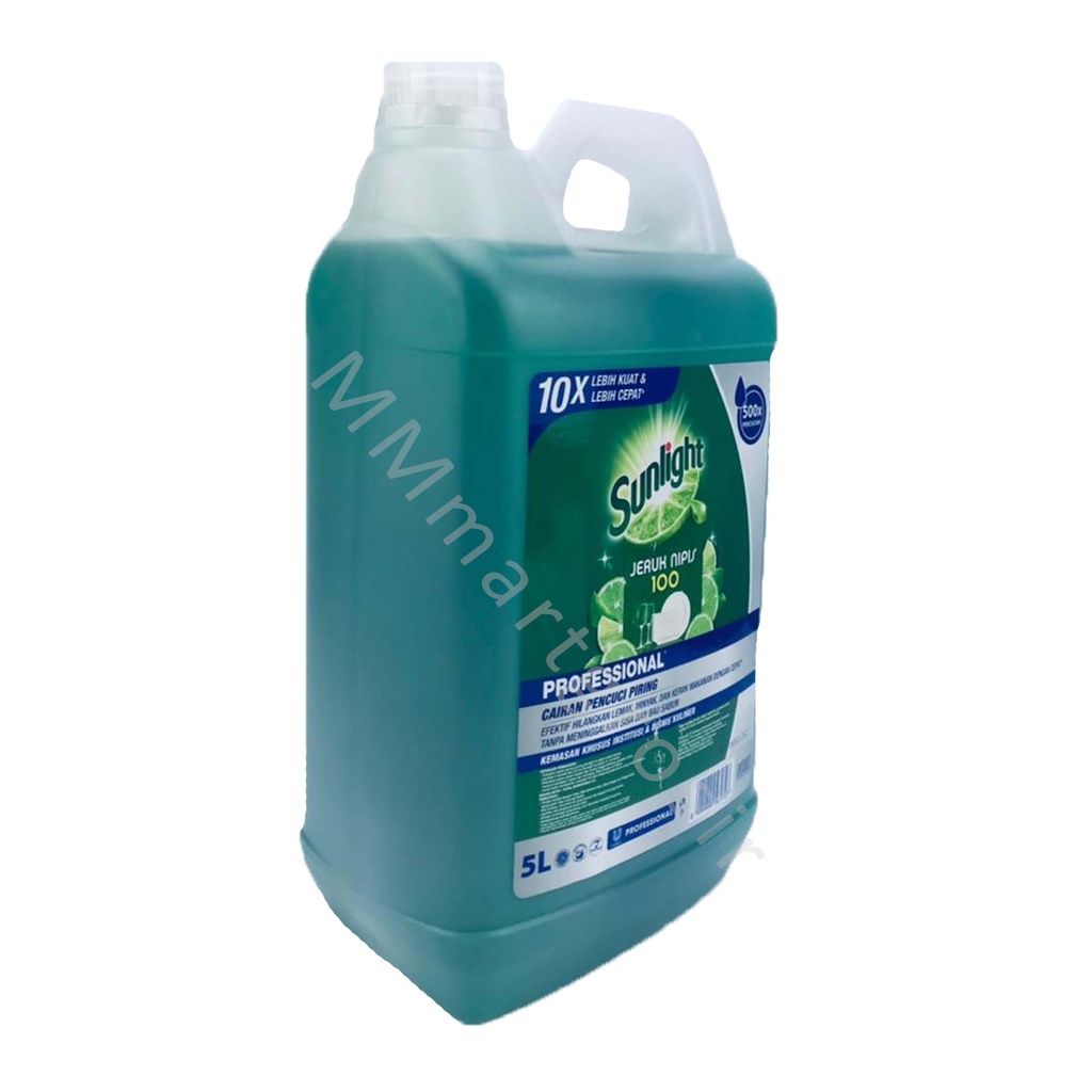 Sunlight Jeruk Nipis 100 / Pembersih / Cairan Pencuci Piring / 4.5 Liter