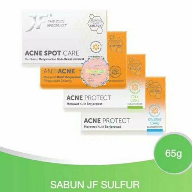 JF Sulfur Acne Series (Menghilangkan Masalah Penyebab Jerawat  Punggung, Tangan, Leher, dan tubuh la