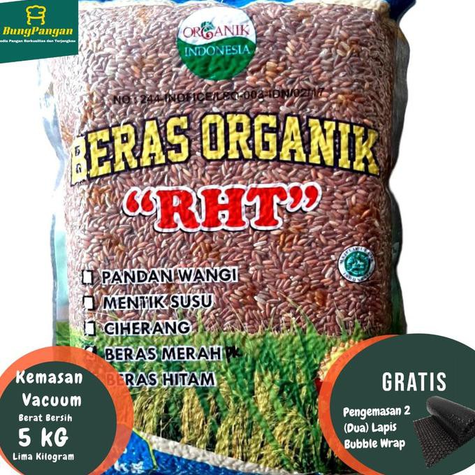 

Ready Stok 5Kg Beras Merah Organik Premium RHT Bersertifikat (utk Diet, Diabet ) - Pecah Kulit