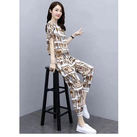 b039, import Setelan Animal Kuda Cantik baju set wanita import fashion keren