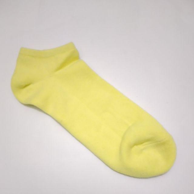Kaos kaki pendek matakaki warna polos / Ankle socks pria wanita dewasa unisex-Kuning