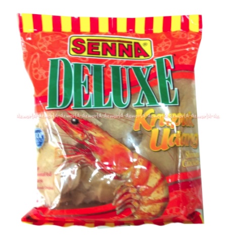 Krupukku Senna Deluxe 500gr Kerupuk Udang Food Sena Shrimp Crackers Siap Goreng Seina Krupuk Ku