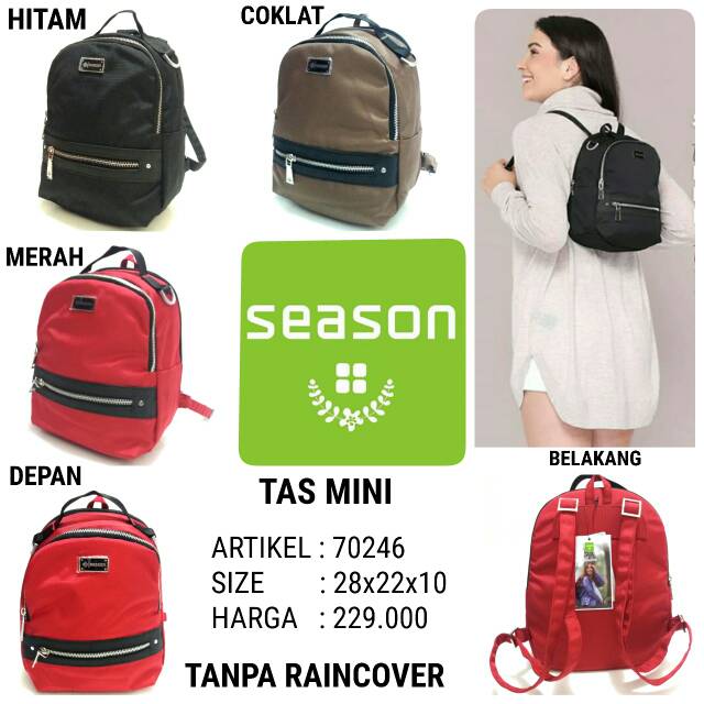 TAS RANSEL BACKPACK MINI FASHION WANITA SEASON 70246 MURAH TAS MINI SIMPLE