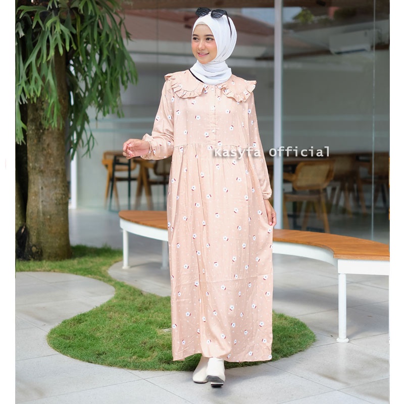 LINO MIDI DRESS // CHISA GAMIS MOTIF BUNGA