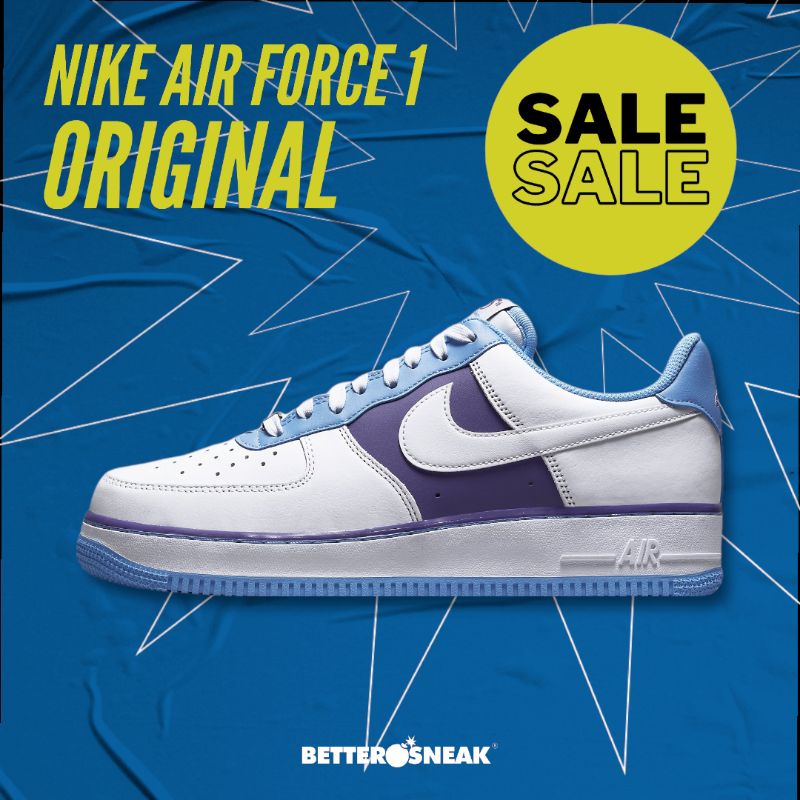 Nike Air Force 1 '07 LV8 x NBA Lakers 75th Anniversary White / Coast / Field DC8874-101 Original Res