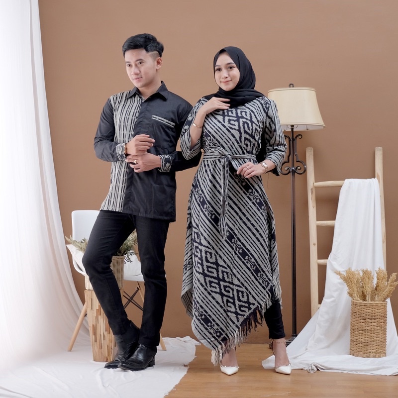 COUPLE TENUN TORAJA ABU DEBBY STORE SONGKET IKAT ORI JEPARA || SET COUPLE TENUN || COUPLE TENUN KELUARGA