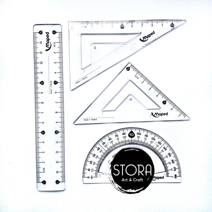 

Maped Essentials Mini Set Ruler 15cm Penggaris 15 cm isi 4 ORIGINAL