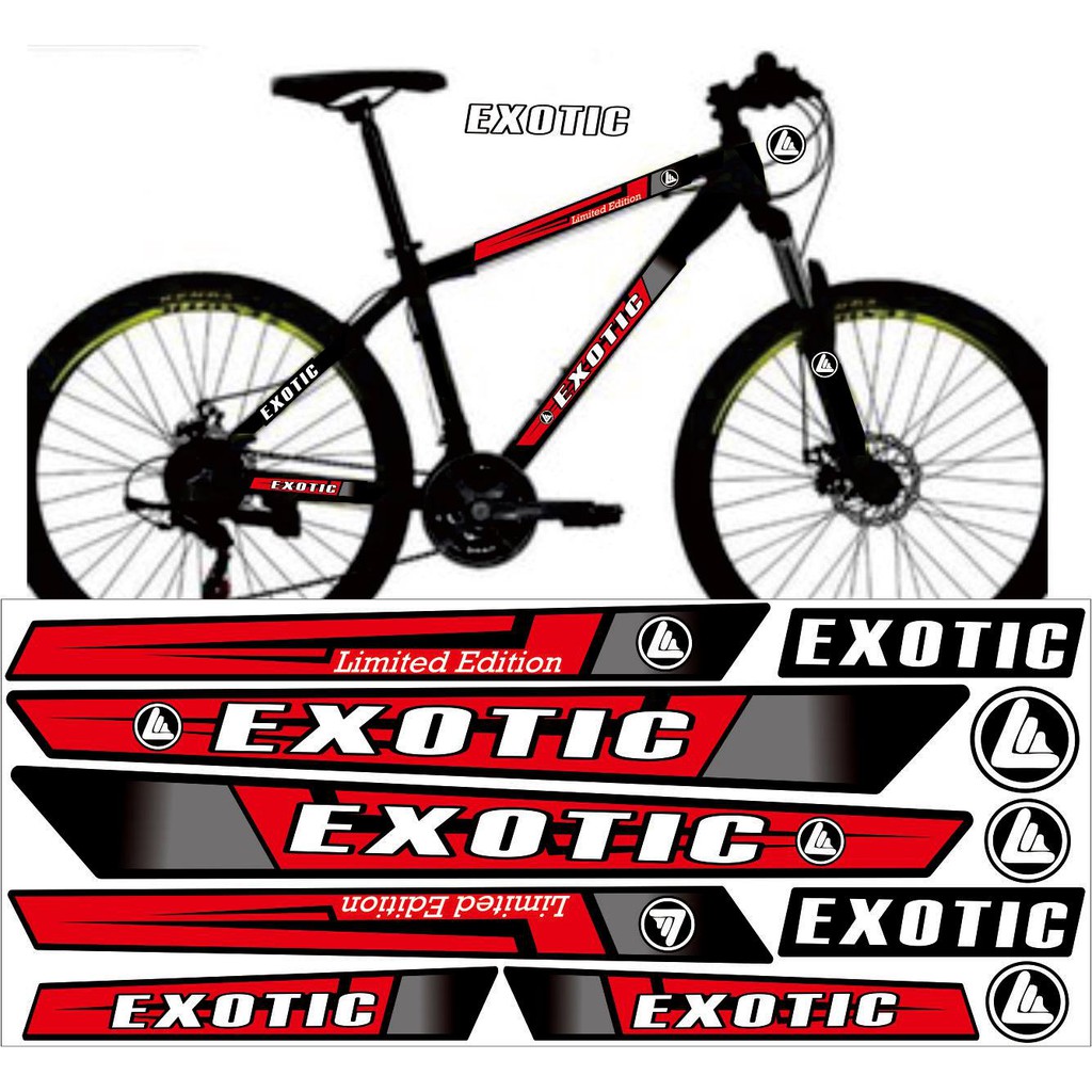 STRIPING SEPEDA ART STICKER BIKE SEPEDA EXOTIC STICKER
